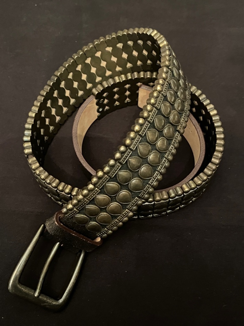 Donna Karan New York Belt Black Brass Size 12